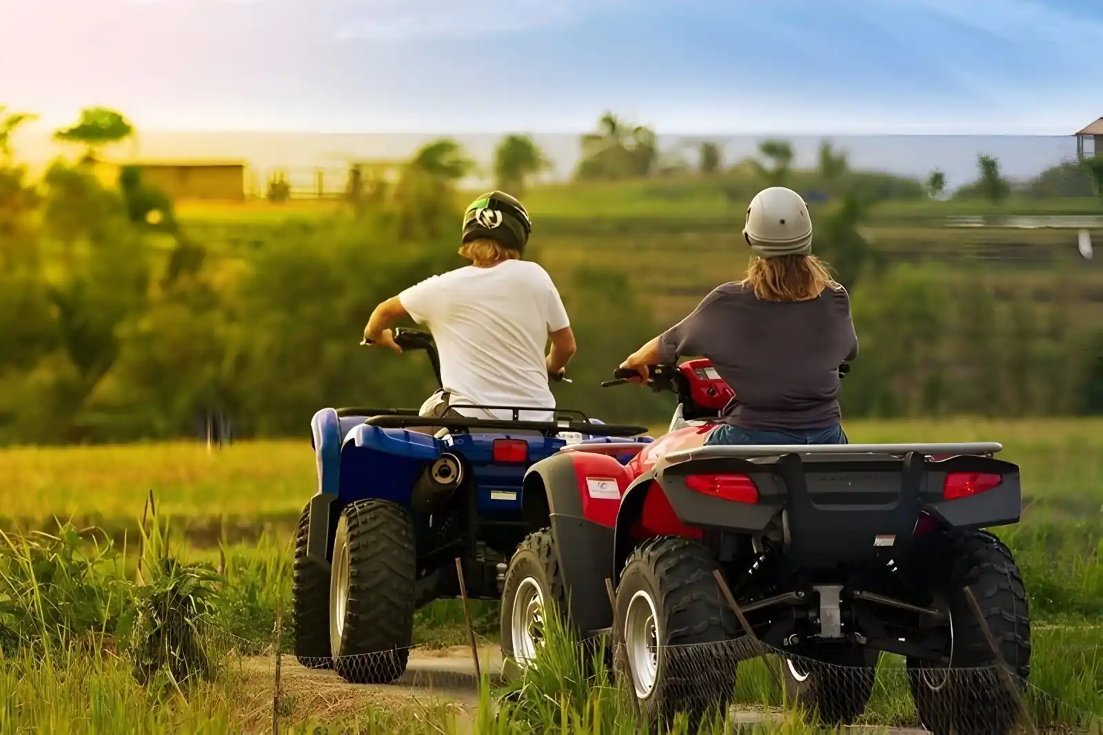 ATV ride and recovery mood Bali adventure wellness